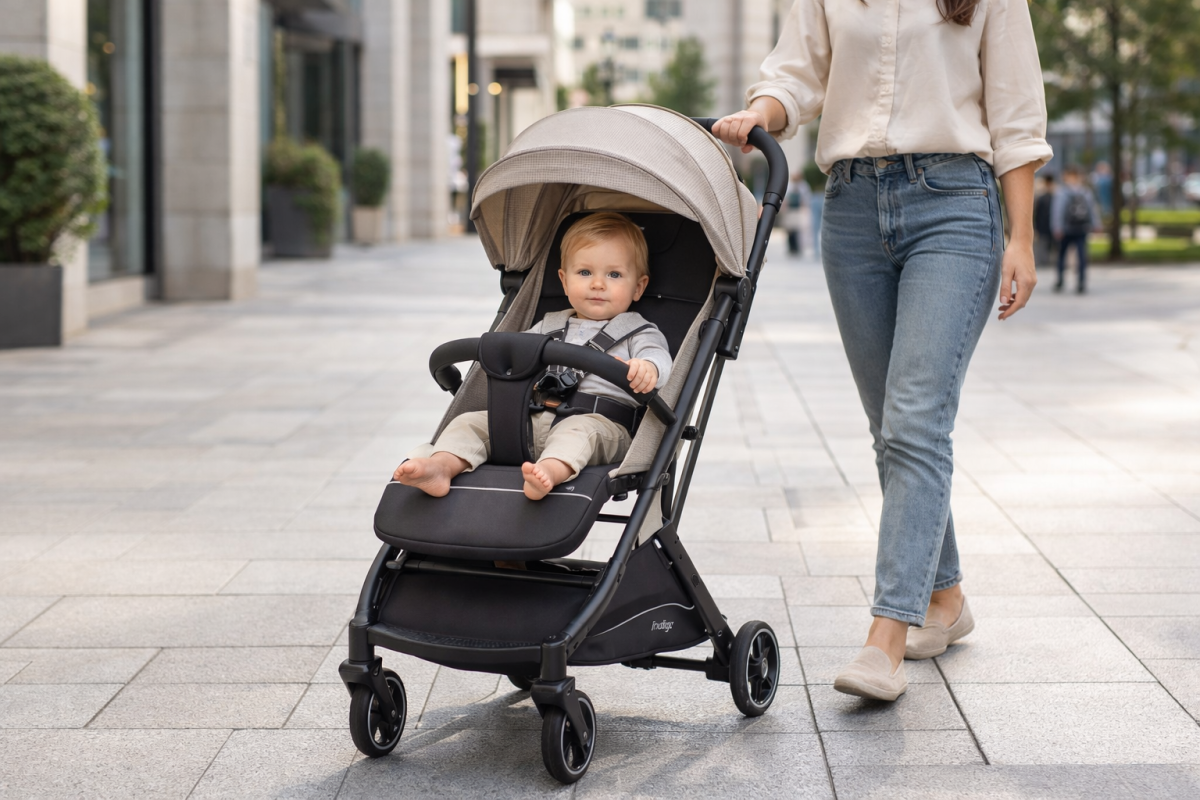 Коляска прогулочная Indigo ONYX бежевый