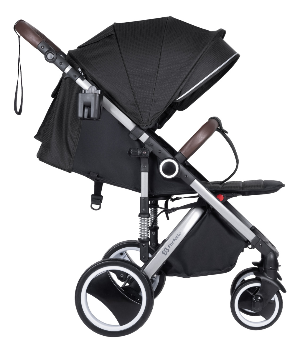 Коляска детская прогулочная Farfello Bino Angel Plus (Black Черный)