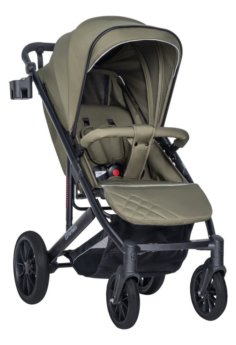 Коляска детская прогулочная Farfello Bonnie black (Fresh Green/свежая зелень)