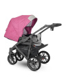 Коляска 2 в 1 Camarelo Veo, Розовый джинс / Серая эко-кожа