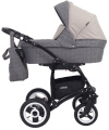 Коляска 3 в 1 Rant Nova 03 серый-бежевый