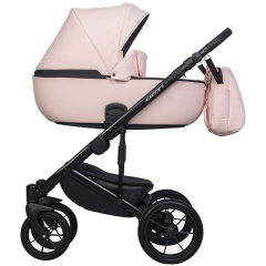 Коляска 3 в 1 Riko Basic Ozon Pastel 01, Розовый