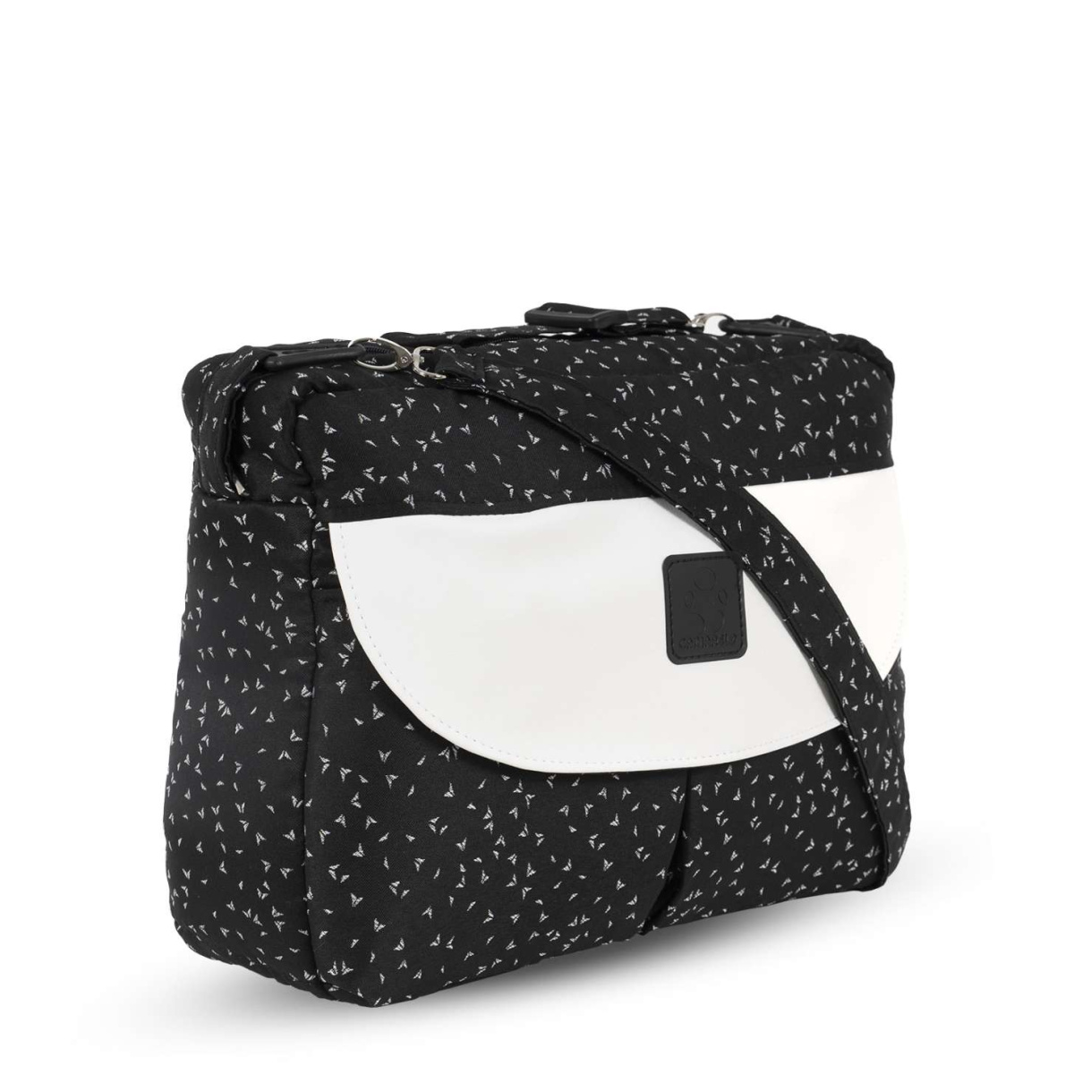 Коляска Camarelo Avenger 2 в 1черный жаккард/белая экокожа