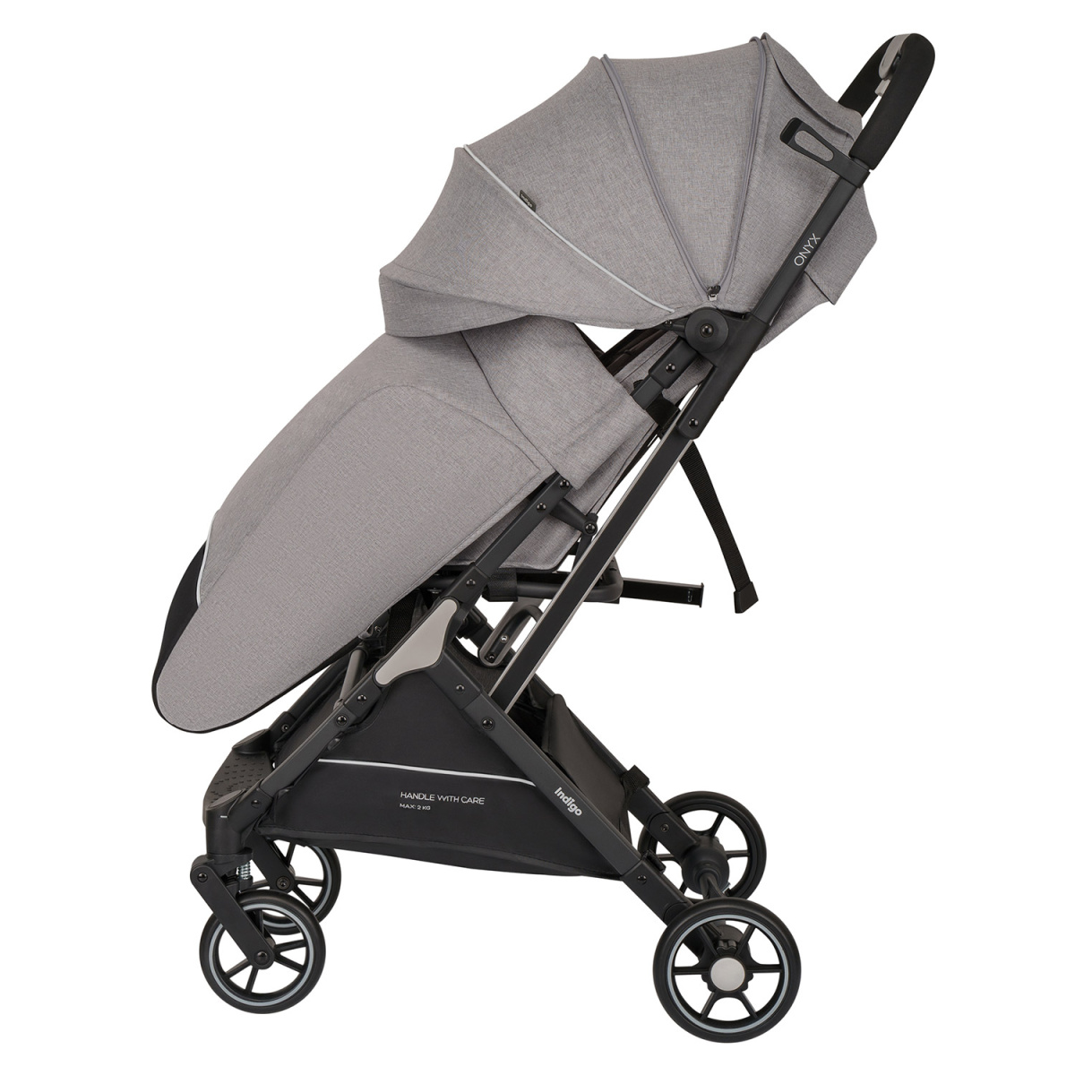 Коляска прогулочная Indigo ONYX серый