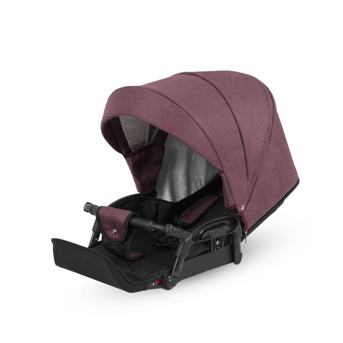 Коляска Camarelo Picco 3 в 1 гранатовый меланж