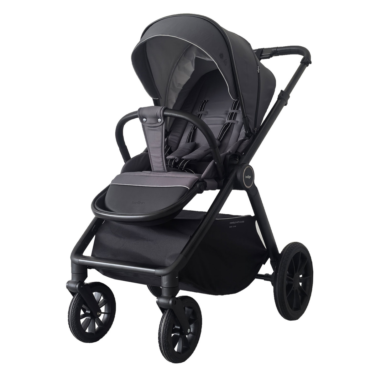 Коляска 2в1 Indigo TRION темно-серый