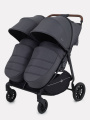 Коляска прогулочная для двойни Rant Twinny Graphite 2025