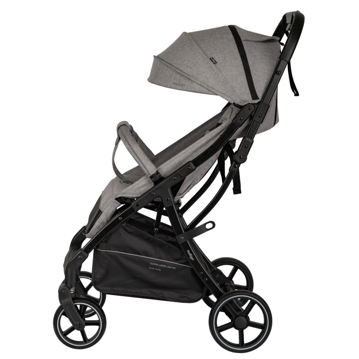 Коляска прогулочная Indigo FROST серый