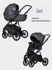 Коляска 2 в 1 Riko Basic Montana X Ecco 24 Graphite